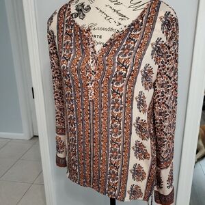 Lucky Brand Long Sleeve Blouse